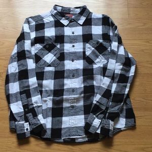 Long Sleeve Button Down Flannel Shirt